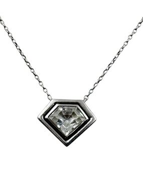 Julie Lamb Sterling silver rock crystal pendant necklace - GM934